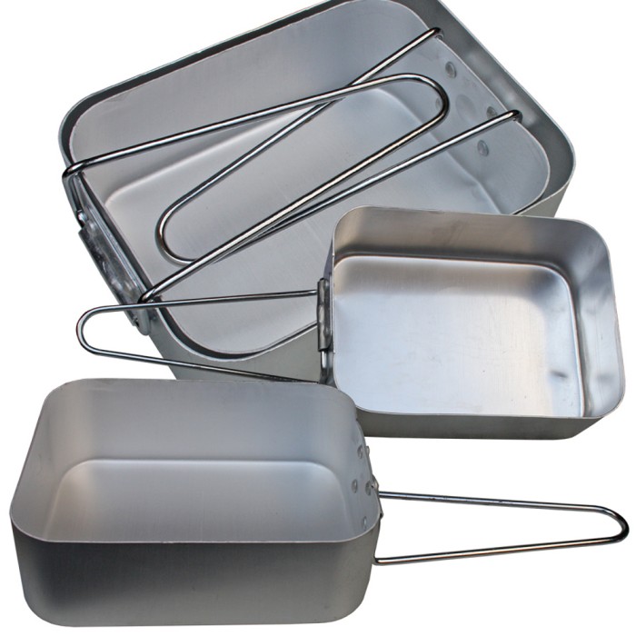 MFH, Holl. Kochgeschirr, Alu, 2 teilig, Campinggeschirr